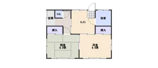 茨城県石岡市石岡【一戸建】の間取り