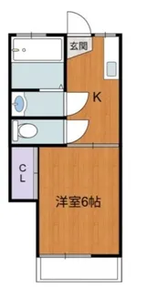 ハイツ栄連【2階】の間取り