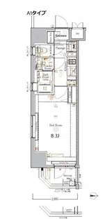 東京都大田区西蒲田8【マンション】の間取り