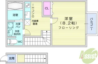 エムケミア2【2階】の間取り