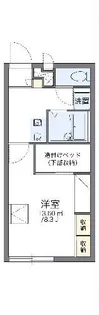 レオパレス朝日B【2階】の間取り