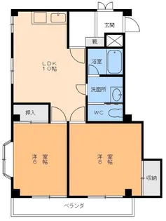 エスポワール道後【2階】の間取り