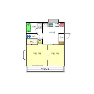 サンフラワー【2階】の間取り