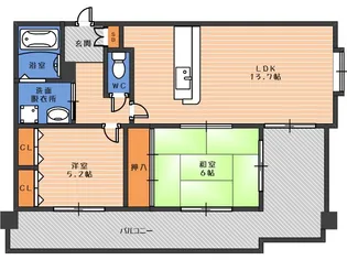 シエル・ピュール田辺【3階】の間取り