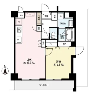 (仮称)武蔵野市境南町2丁目レジデンス【3階】の間取り