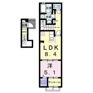 アンデスハイツII【2階】の間取り