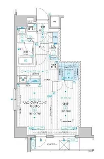 メインステージ入谷IV【11階】の間取り