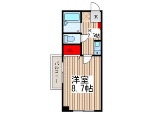 エストゥディオ尾高【4階】の間取り