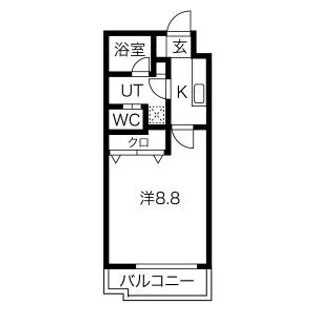 リビングステージ木町通【5階】の間取り