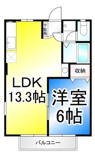 エステートヤマダ【2階】の間取り