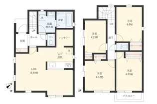 埼玉県川越市かすみ野1【一戸建】の間取り