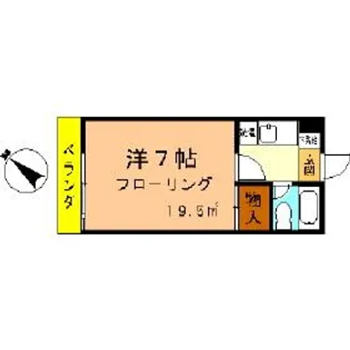 ハイツ春日1棟【2階】の間取り