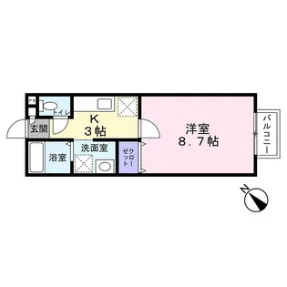 ヴィルボナール【2階】の間取り