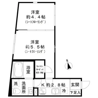 ストライプス東大井【1階】の間取り