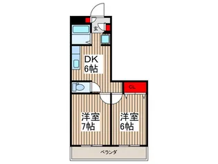 グリ-ンヒル芝【1階】の間取り