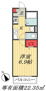 千葉県市川市八幡1【マンション】の間取り