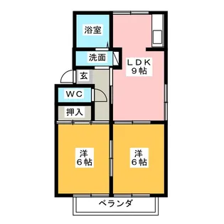 ファミール堀部【2階】の間取り