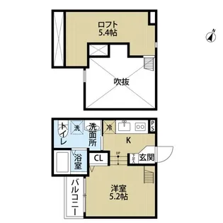 オリュザ【2階】の間取り