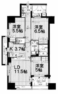 藤和シティホームズ板橋仲宿【15階】の間取り