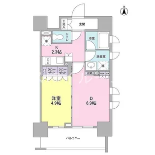 スタイリオ蒲田【13階】の間取り