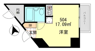 ライオンズマンション市谷薬王寺【5階】の間取り