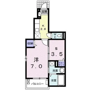 フォンターナ【1階】の間取り