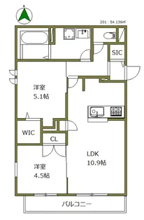 Graceful Residence【1階】の間取り