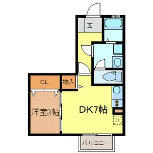 エスポワール【2階】の間取り
