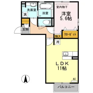 Le Lien AJ II【2階】の間取り