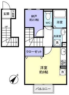 エトワール八千代中央【2階】の間取り