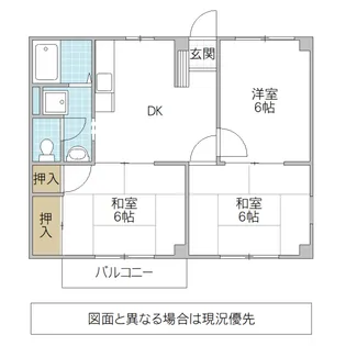 ニューシティ栗原 B棟【2階】の間取り