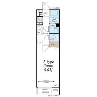 リブリ・はやちね2号館【1階】の間取り