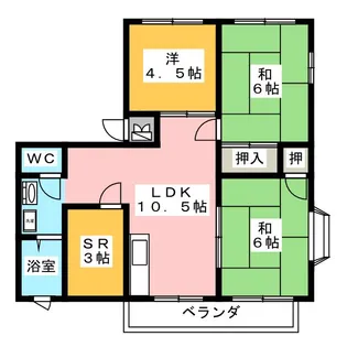 ウィンディアUI【2階】の間取り