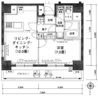 アイルイムーブル錦糸町【9階】の間取り