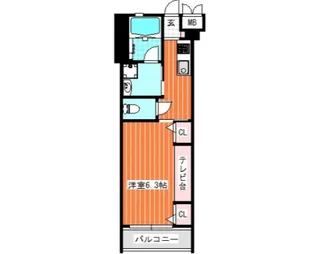 アガトンツインズα【3階】の間取り