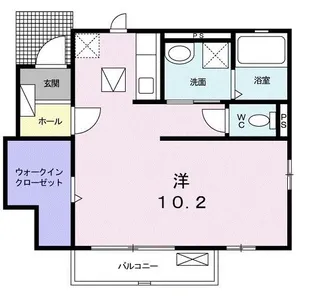 クラリス【1階】の間取り