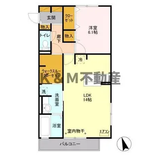 クレイドル【1階】の間取り