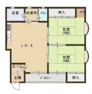 メゾンジェルメB【1階】の間取り