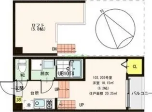 プランドールEX【2階】の間取り