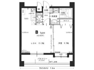 パークサイド榴岡【2階】の間取り