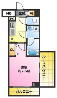 クレヴィスタ武蔵中原II【6階】の間取り