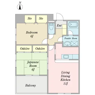 セントラル葛西【6階】の間取り