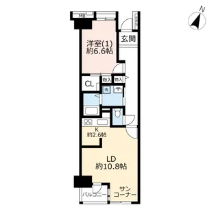 URベイシティ本牧南【7階】の間取り