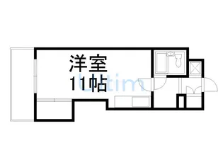 ソレアード西大路五条【5階】の間取り