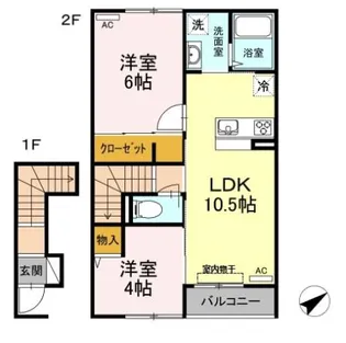 El viento KS【2階】の間取り