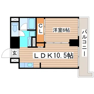 平和マンション北仙台【3階】の間取り