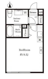 グランドソレイユ戸越【2階】の間取り