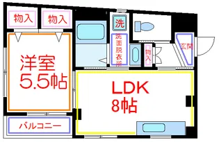 プチドミール【3階】の間取り