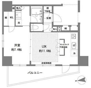 ラグゼナ八王子横山町【8階】の間取り