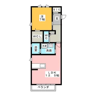 コンフォート【1階】の間取り